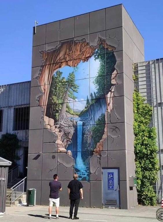 Building print waterfall