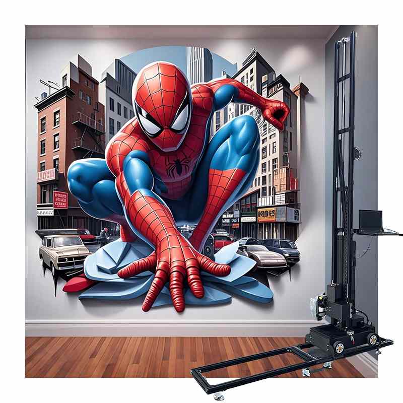 HJ-725 Advertising Decoration 3D Printer Multi-Nozzle Wall Printer